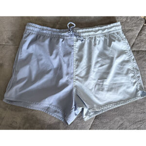 Abercrombie Fitch Swim Trunks Shorts Mens Large Two Tone Blue Stretch Board